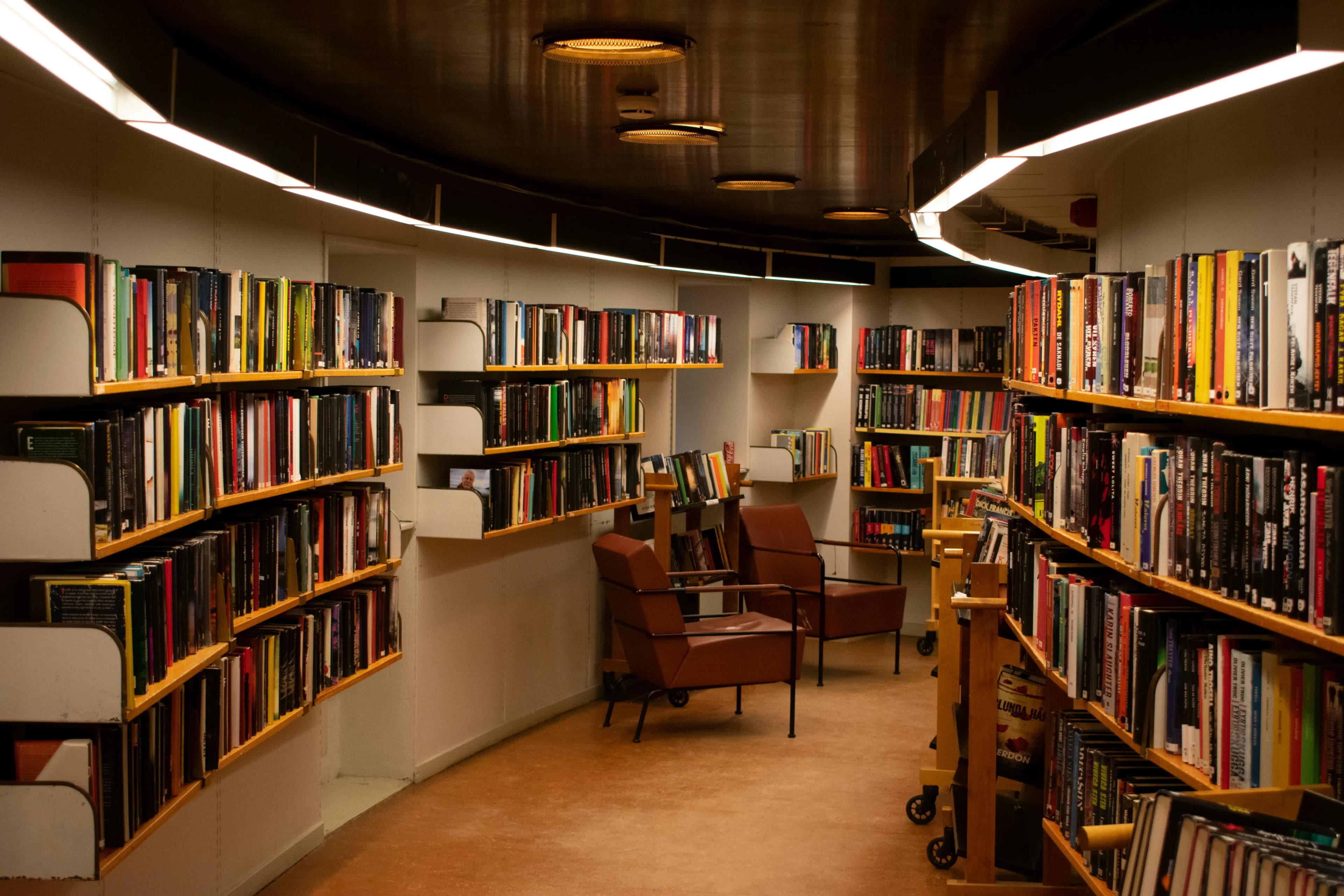 Foto Vintage de Biblioteca